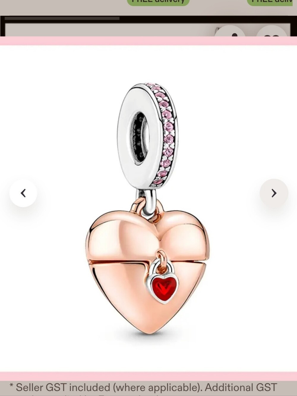 Pandora - Reveal Your Love Heart Locket Pendant